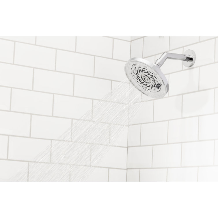 Pulse Rain Polished Chrome Multifunction Wall Mounted Shower Head