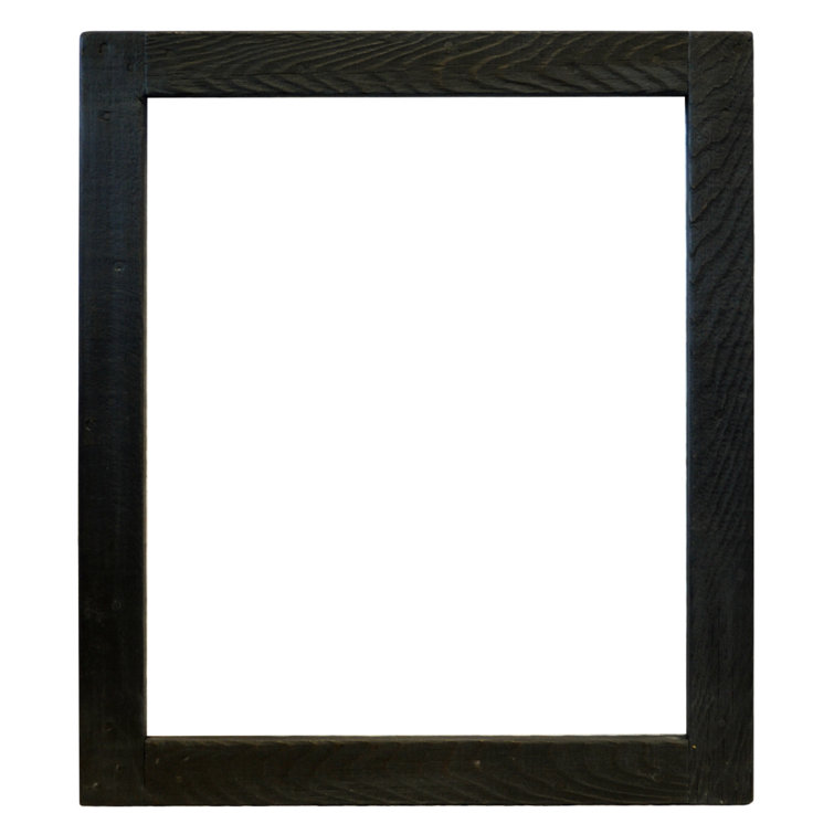 Americana Rectangular 29.5" Antique Wood Bathroom Vanity Mirror