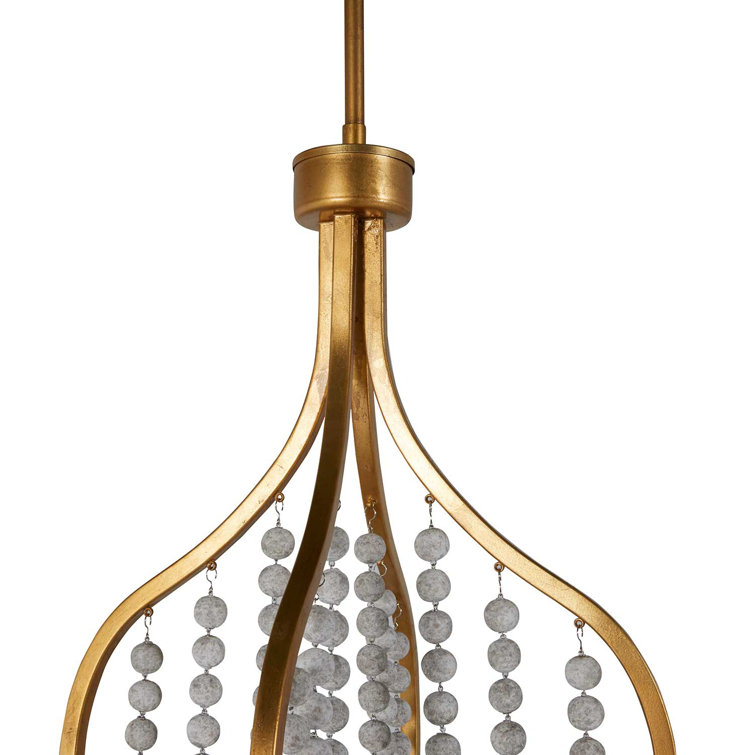 Neville 64" White and Gold Empire Chandelier