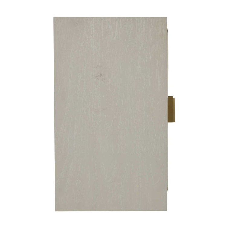 Whitley Transitional Brown and White 2-Drawer Nightstand