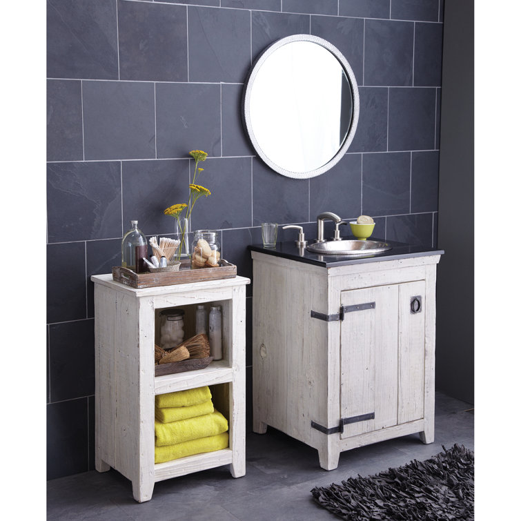 Transitional Divinity 25" Silver Hammered Aluminum Circular Vanity Mirror
