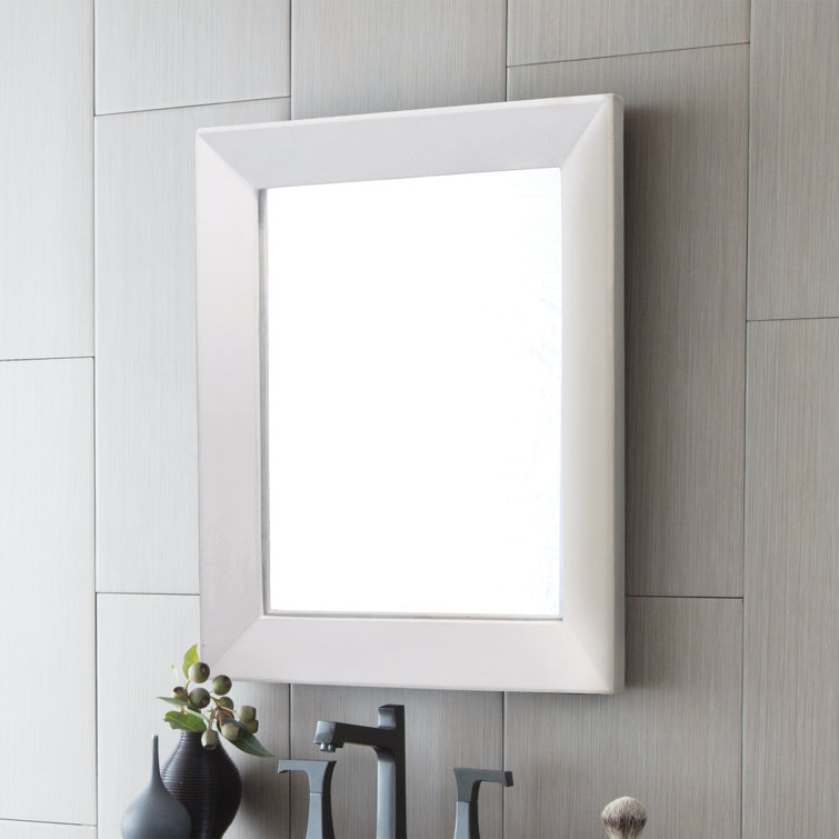 Portola Ash Rectangular Modern Vanity Mirror 26" x 22"