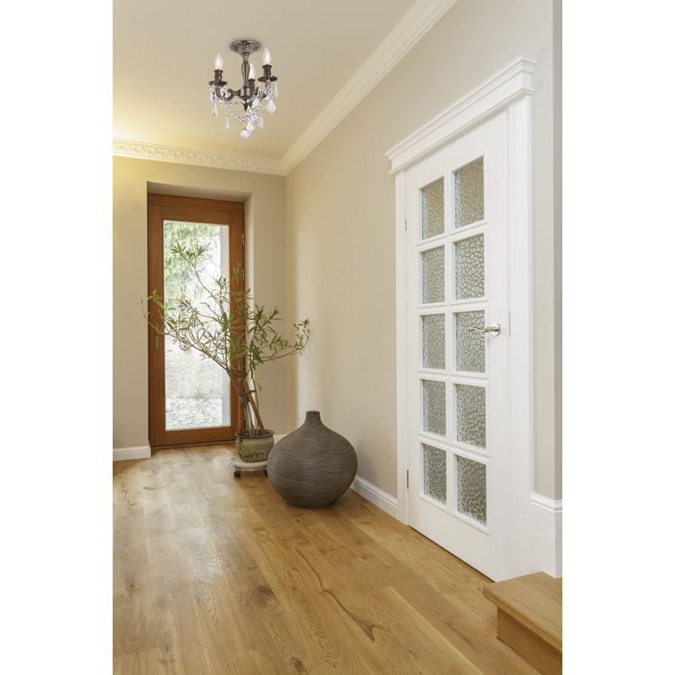 Pewter Royal Cut Crystal Flush Mount Chandelier