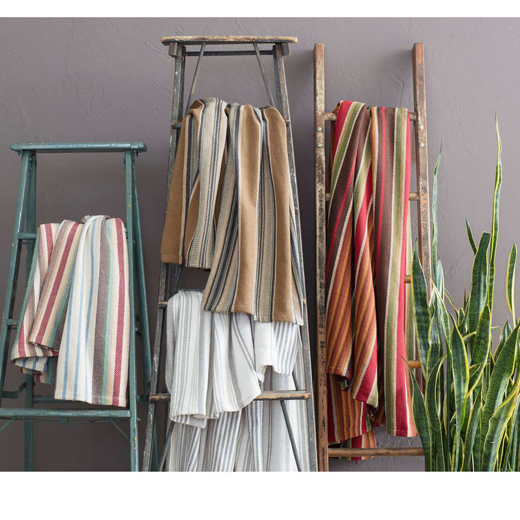 King Gray and White Cotton Reversible Blanket