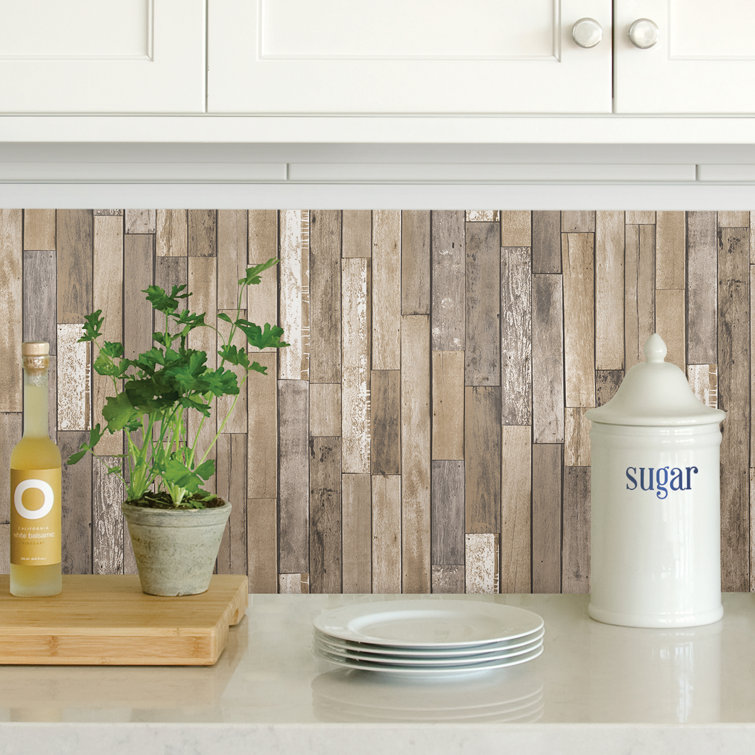 Weathered Plank Barn Wood Peel & Stick Wallpaper