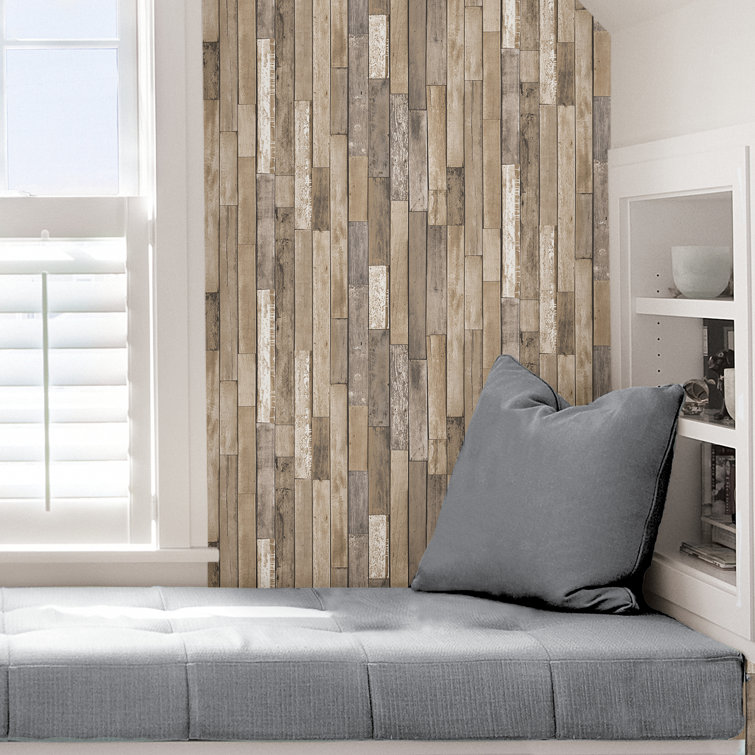 Weathered Plank Barn Wood Peel & Stick Wallpaper