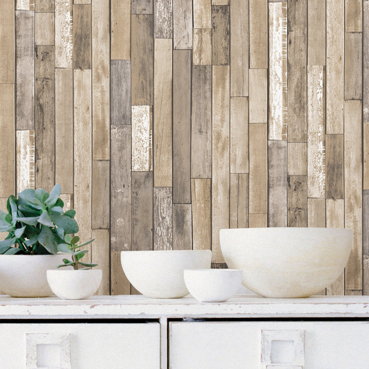Weathered Plank Barn Wood Peel & Stick Wallpaper