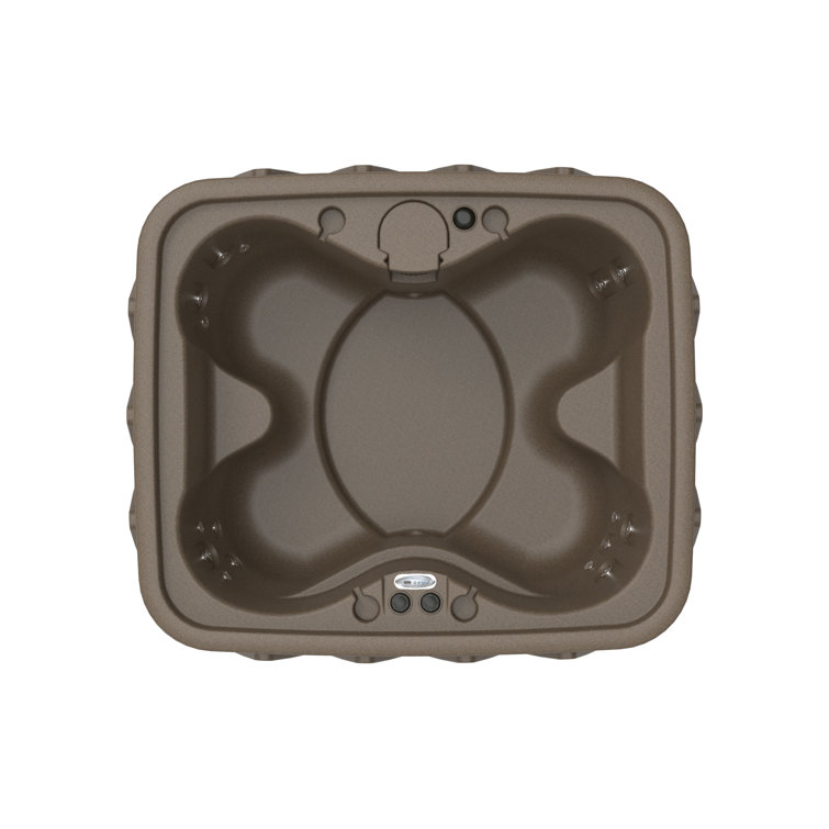Brownstone 4-Person 20-Jet Plug & Play Hot Tub with LED Waterfall