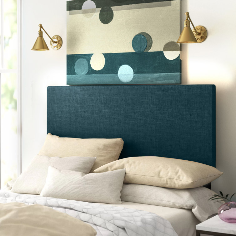 Taylor Full/Queen Light Gray Linen Fabric Upholstered Headboard
