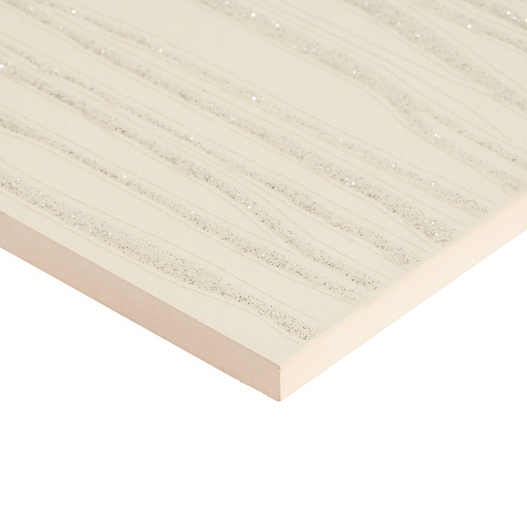 Echo Stream Beige Textured 11" x 40" Ceramic Wall Tile