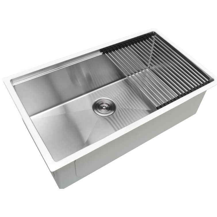 Prestige 32'' Stainless Steel Undermount Single Bowl Kitchen Sink