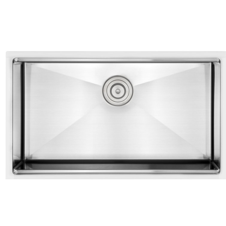 Prestige 32'' Stainless Steel Undermount Single Bowl Kitchen Sink