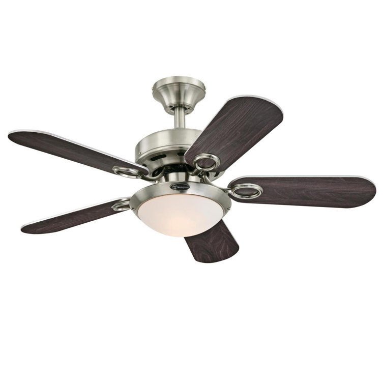 Cassidy 36'' Brushed Nickel Ceiling Fan with LED Light