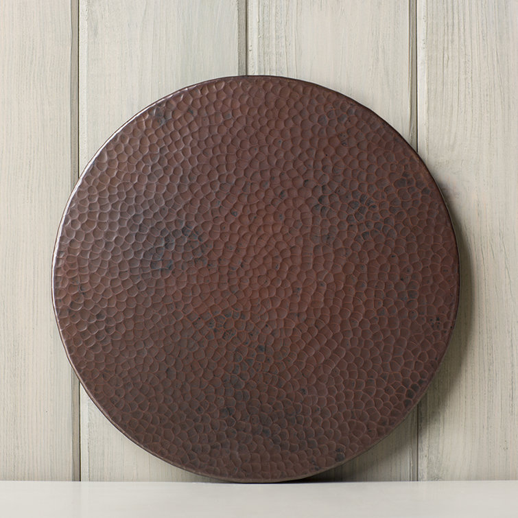 Antique Copper 30-inch Hammered Recycled Copper Lazy Susan