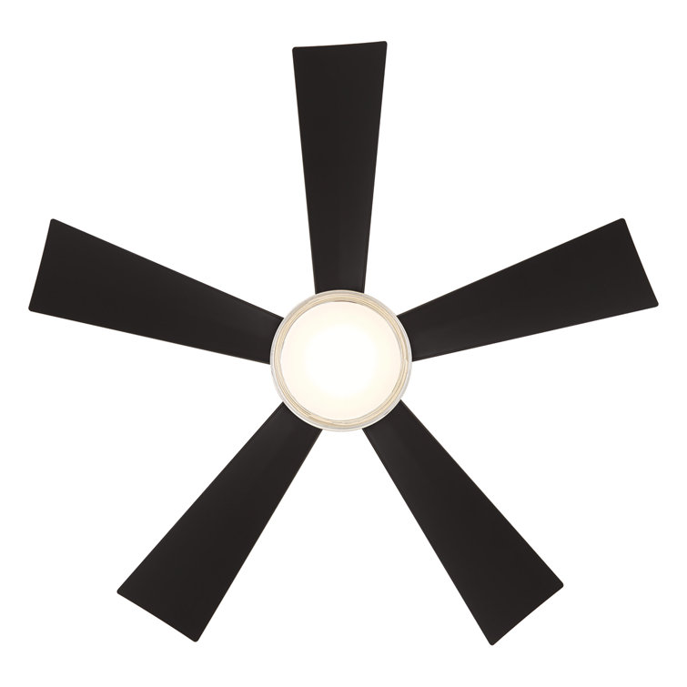 Wynd Matte Black 42" Smart Ceiling Fan with LED Light and Remote