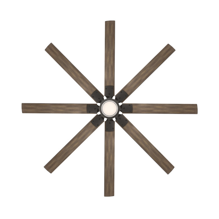 Renegade 52" Oil Rubbed Bronze Barn Wood Smart Ceiling Fan with LED Light