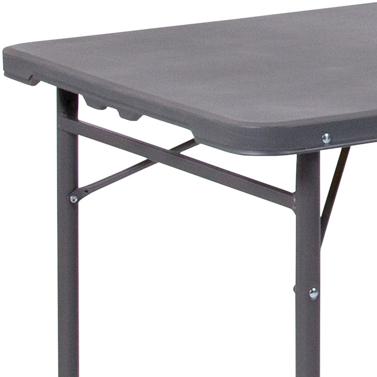 VersaFold 48" Dark Gray Adjustable Height Bi-Fold Table