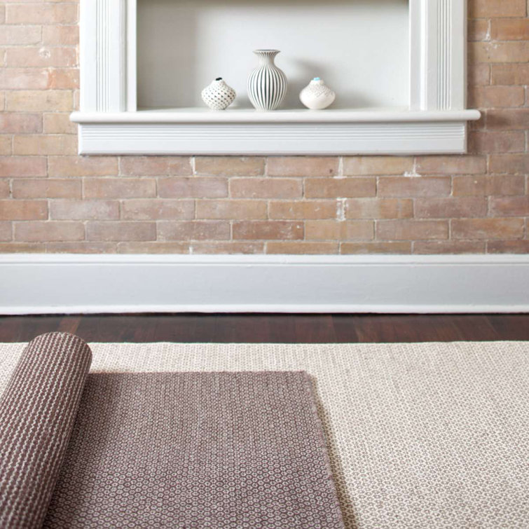 Ivory and Grey Geometric Handwoven Wool Rug