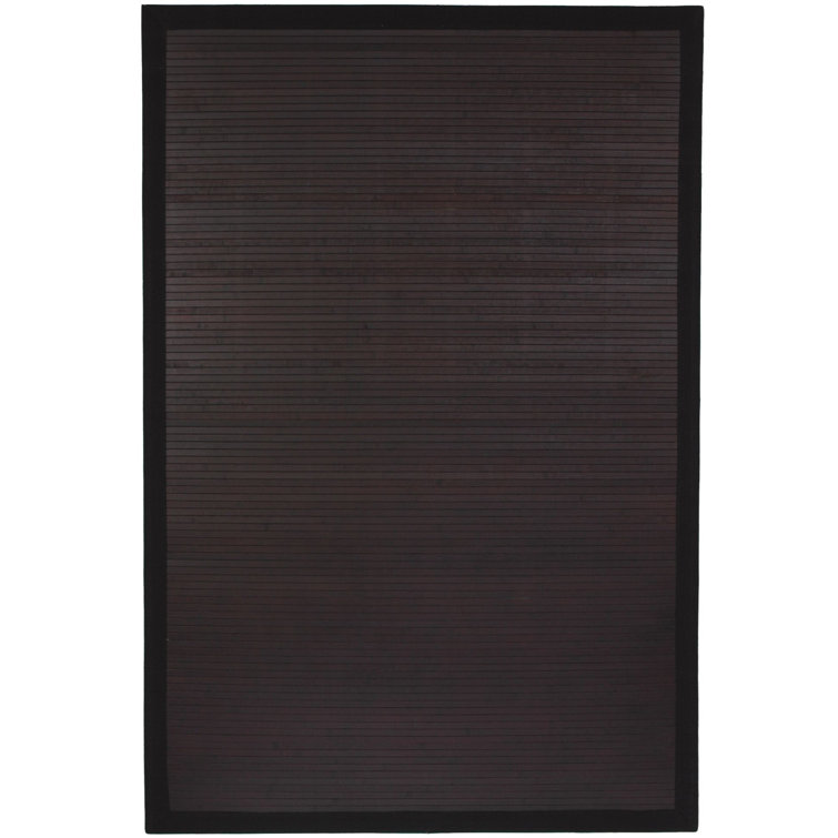 Mocha Oriental Handmade Viscose Rug 4' x 6'