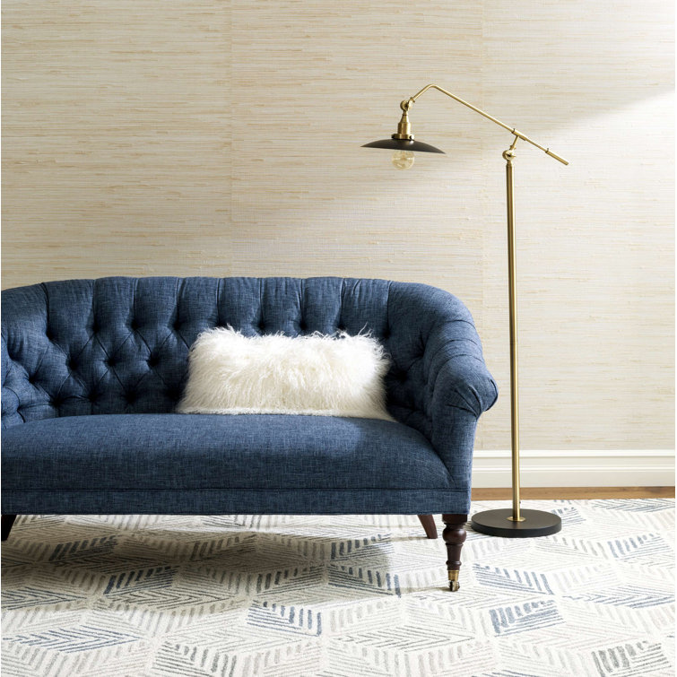 Handmade Gray Diamond Wool Area Rug 8' x 10'