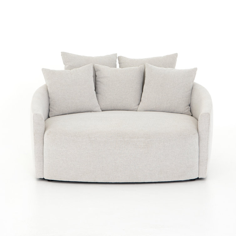 Delta Bisque Handcrafted Glove Wood Media Lounger