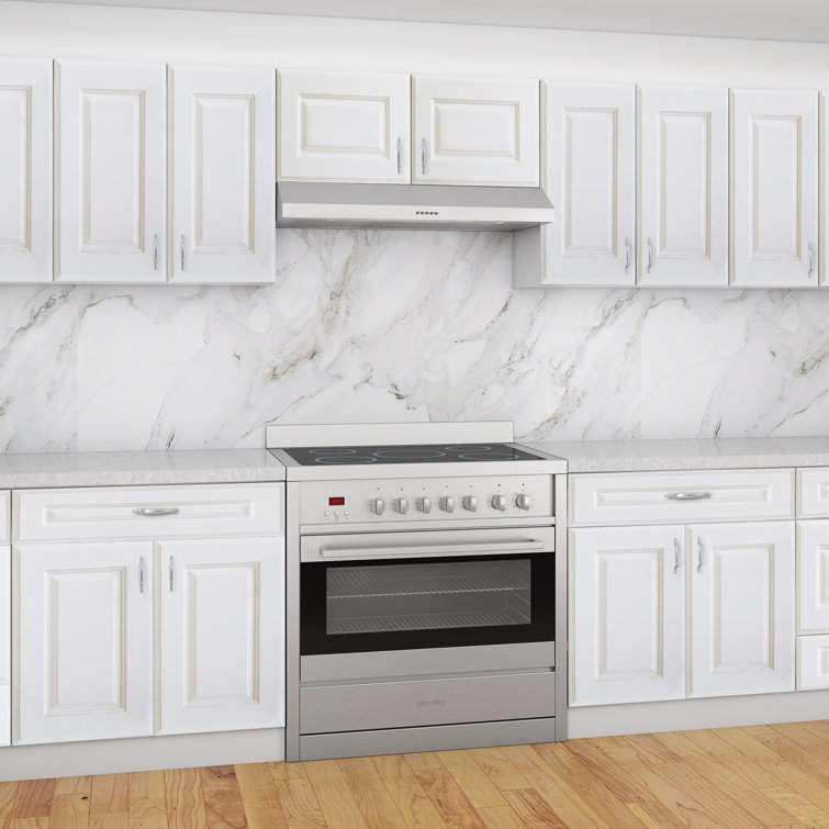 Slim 36" Stainless Steel Under Cabinet Range Hood with LED Lights
