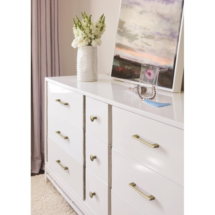 Golden Champagne Brushed Metal Cabinet Bar Pull with Mounting Hardware