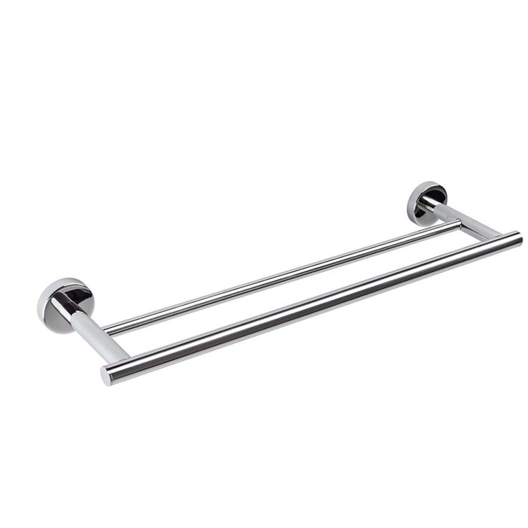Styl 25.7'' Stainless Steel Double Bar Wall Towel Rack