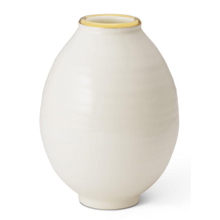 Handcrafted Cream Ceramic Bud Table Vase