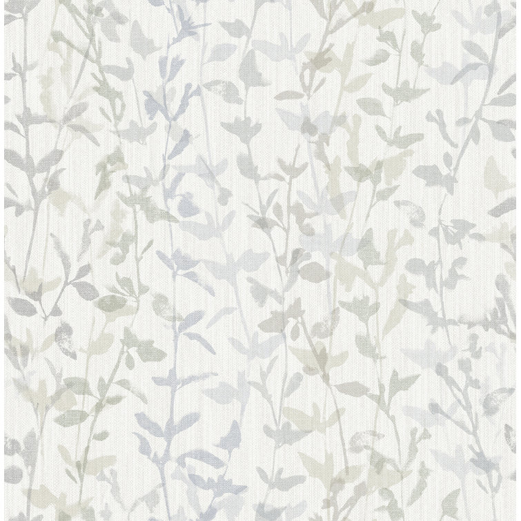 Thea Grey Floral Non-Woven Washable Wallpaper