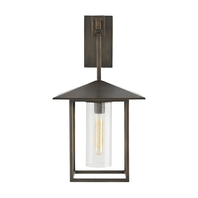 Temple 25'' Bronze Direct Wired Dimmable Sconce