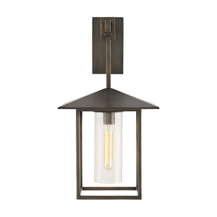 Temple 25'' Bronze Direct Wired Dimmable Sconce