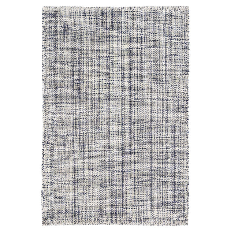 Marled Indigo Handwoven Cotton 2' x 3' Area Rug