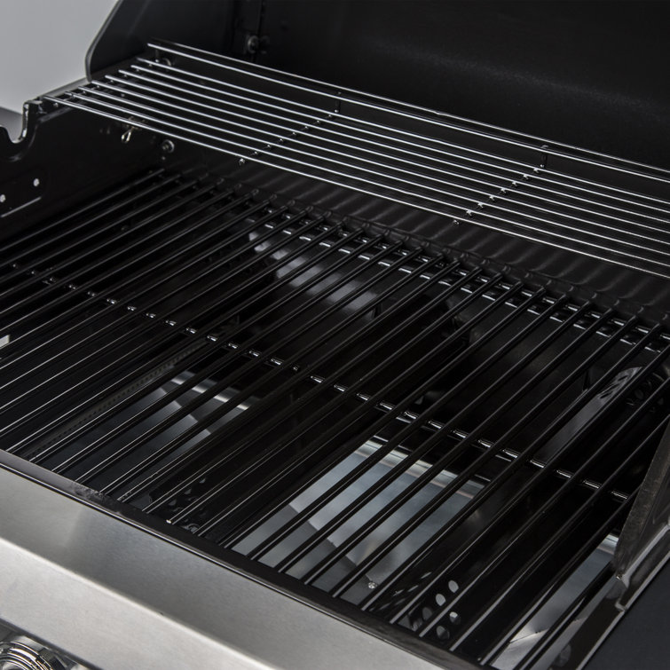 Dyna-Glo Red 3-Burner Propane Gas Grill with Stainless Steel Cabinet