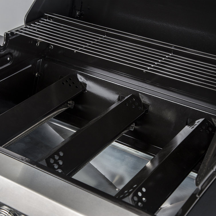 Dyna-Glo Red 3-Burner Propane Gas Grill with Stainless Steel Cabinet