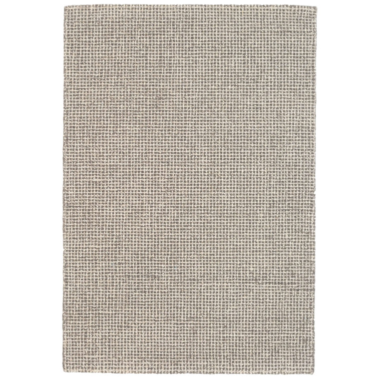 Handmade Gray Wool 8' x 10' Farmhouse Rectangular Area Rug