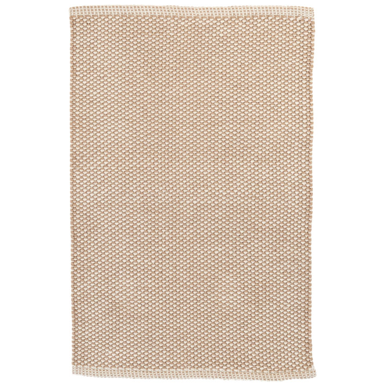 Pebble Hand-Hooked Synthetic Beige 2' x 3' Reversible Area Rug