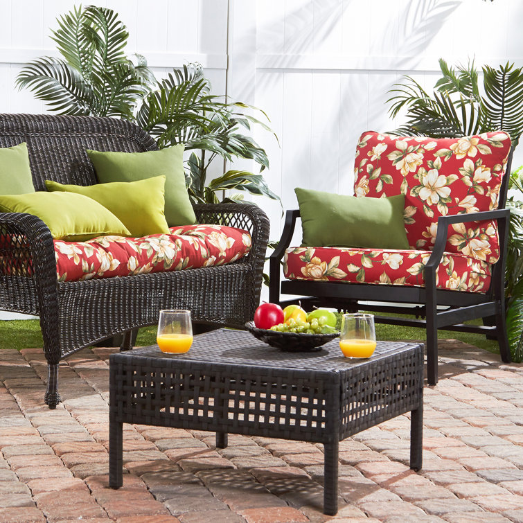 Hunter Green 17" Square Outdoor Throw Pillow Set