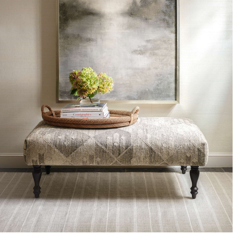 Gray and Ivory Stripe 6' x 9' Synthetic Flat Woven Rug