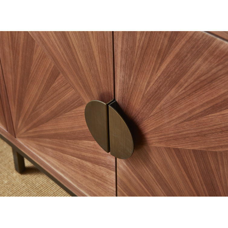 Emory 72'' Brown Solid Wood Sideboard with Adjustable Shelving