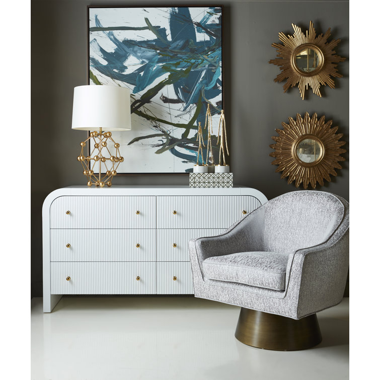 Valentina Contemporary 62'' White Lacquer Sideboard