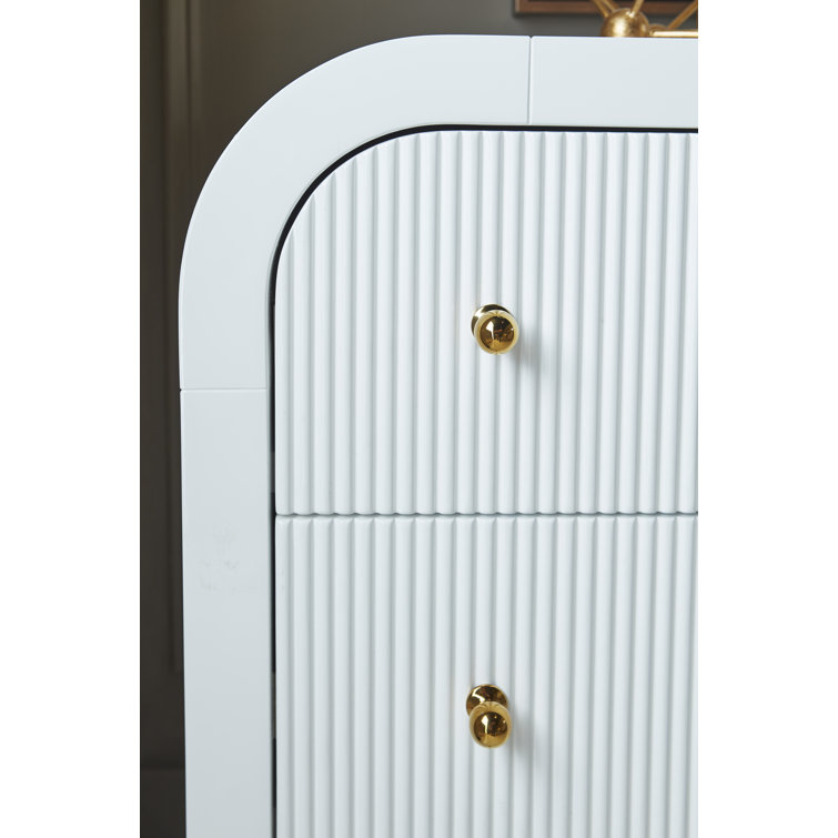 Valentina Contemporary 62'' White Lacquer Sideboard