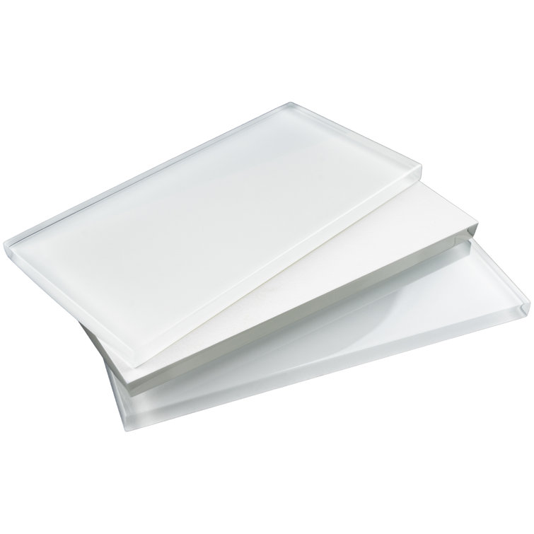 White Glass Mosaic Subway Tile for Kitchen and Bathroom