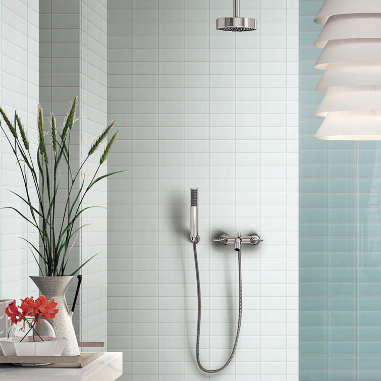 White Glass Mosaic Subway Tile for Kitchen and Bathroom