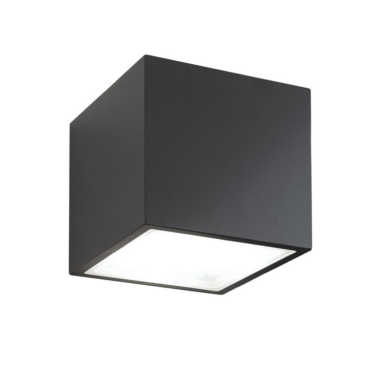 Black Aluminum LED Indoor/Outdoor Flush Mount Light