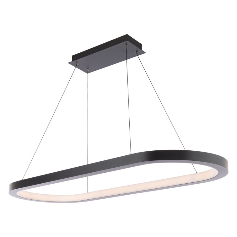 Circus Maximus Black Aluminum LED Linear Pendant Light