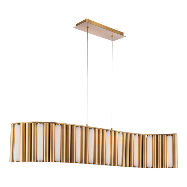 Aged Brass 1-Light LED Indoor/Outdoor Pendant