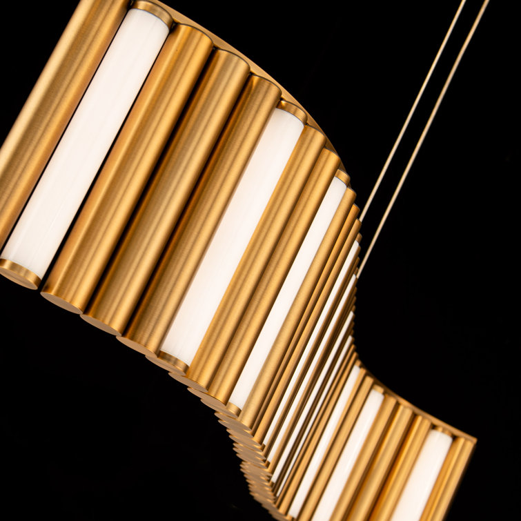 Aged Brass 1-Light LED Indoor/Outdoor Pendant