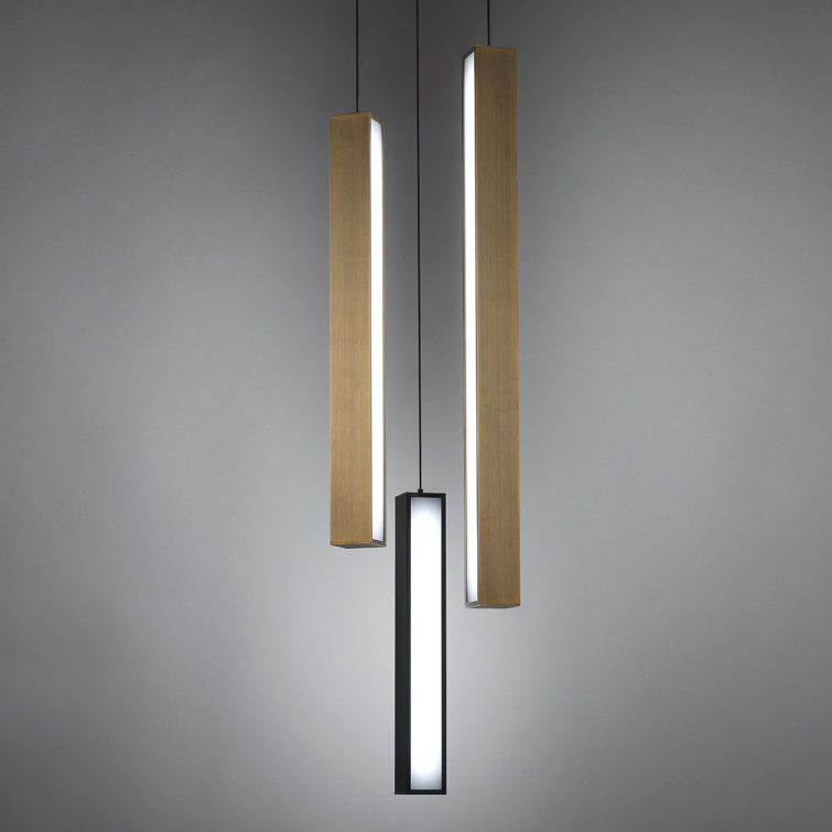 Elysian Aged Bronze & Black LED Multi-Light Indoor/Outdoor Pendant