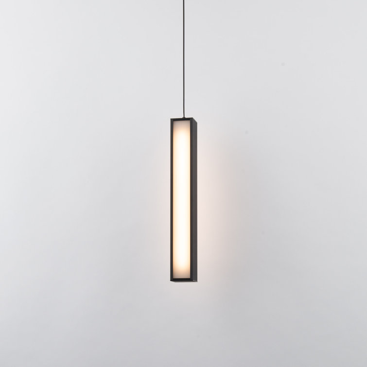 Sleek Mini Black Aluminum LED Pendant for Indoor/Outdoor